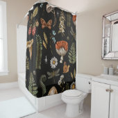 Vintage Waldlandschaft nahtlos Muster. Amanita Duschvorhang (Beispiel)