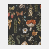 Vintage Waldlandschaft nahtlos Muster. Amanita Fleecedecke (Vorderseite)