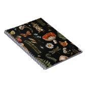 Vintage Waldlandschaft nahtlos Muster. Amanita Notizblock (Rechte Seite)