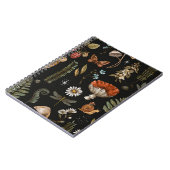 Vintage Waldlandschaft nahtlos Muster. Amanita Notizblock (Linke Seite)