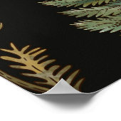 Vintage Waldlandschaft nahtlos Muster. Amanita Poster (Ecke)