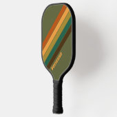 Vintage Waldmarsche mit Namen gestreift Pickleball Schläger (Links)
