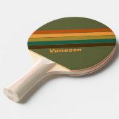 Vintage Waldmarsche mit Namen gestreift Tischtennis Schläger (Vorderseite)