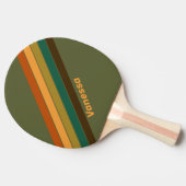 Vintage Waldmarsche mit Namen gestreift Tischtennis Schläger (Seitenansicht)