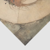 Vintage Waldmühle mit Blume Kronendekoupage Seidenpapier (Ausschnitt)