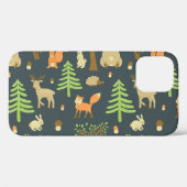 Vintage Waldtiere, Kindermuster. Case-Mate iPhone Hülle (Rückseite (Horizontal))