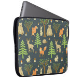 Vintage Waldtiere, Kindermuster. Laptopschutzhülle (Vorne Rechts)