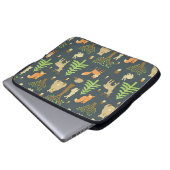 Vintage Waldtiere, Kindermuster. Laptopschutzhülle (Vorne Knopf)