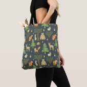 Vintage Waldtiere, Kindermuster. Tasche (Von Nahem)