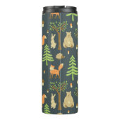 Vintage Waldtiere, Kindermuster. Thermosbecher (Rückseite)