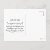 Vintage Waldtiere Wolf Deer Nature Postkarte (Rückseite)