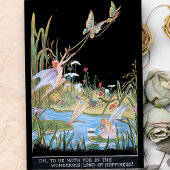 Vintage Waldweiden, Schmetterlinge und Teiche Seidenpapier