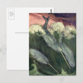 Vintage Wale, Meerestiere Postkarte (Vorne/Hinten)