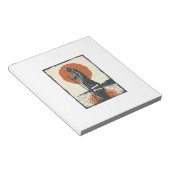 Vintage Walking Figure Sonnenuntergangsreflexion V Notizblock (angewinkelt)