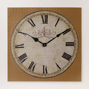 Vintage Wall Clock Alte Antike Kunst Puzzle