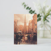 Vintage Wall Street, die Hälfte hat zwei Postkarte (Stehend Vorderseite)