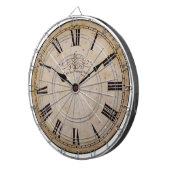 Vintage Wall-Uhr Dartscheibe (Vorderseite rechts)