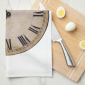 Vintage Wall-Uhr Küchentuch (Viertel Falte)