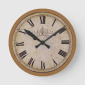 Vintage Wall-Uhr Runde Wanduhr (Vorderseite)