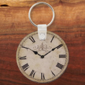 Vintage Wall-Uhr Schlüsselanhänger (Vorderseite)