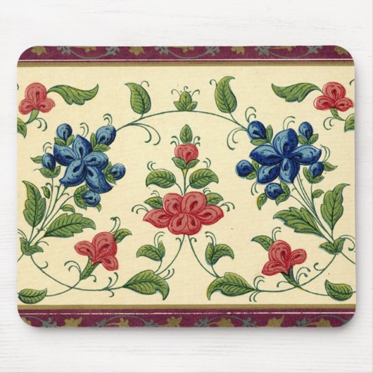 Vintage Wallpaper Border - Mousepad (Vorne)