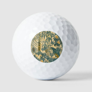 Vintage Walter Crane Ara und Zitrusfrucht Kunst Golfball