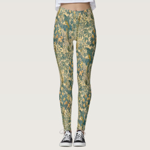 Vintage Walter Crane Ara und Zitrusfrucht Kunst Leggings