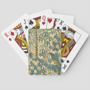 Vintage-Walter-Crane-Artwork mit Ara und Zitrusfru Spielkarten