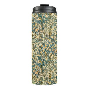 Vintage-Walter-Crane-Artwork mit Ara und Zitrusfru Thermosbecher