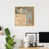 Vintage Walter Crane: Der Fuchs und die Trauben Poster (Heimbüro)