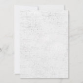 Vintage Wand Stil Rosy Journal Hochzeitsempfang Einladung (Rückseite)