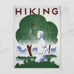 Vintage-Wander-Rekreation WPA Postkarte