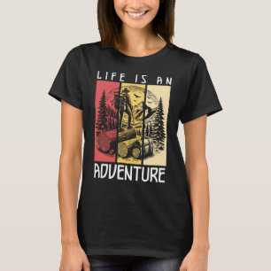Vintage-Wanderabenteuer Naturforscher Berg T-Shirt