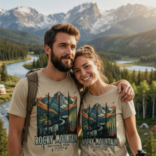 Vintage Wanderer Rocky Mountain National Park T-Shirt