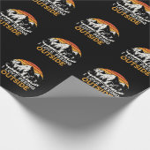 Vintage Wanderrodelbahn für Camper und Wanderer Geschenkpapier (Ecke)