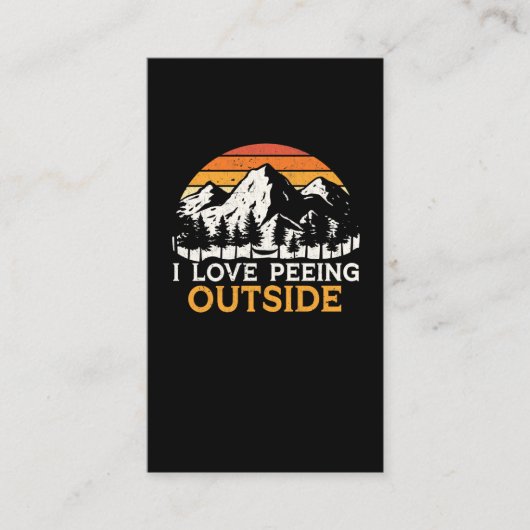 Vintage Wanderrodelbahn für Camper und Wanderer Visitenkarte (Vorderseite)