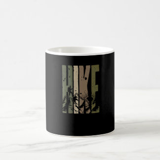 Vintage Wanderung - Outdoor-Tarnmuster-Bergwandere Kaffeetasse