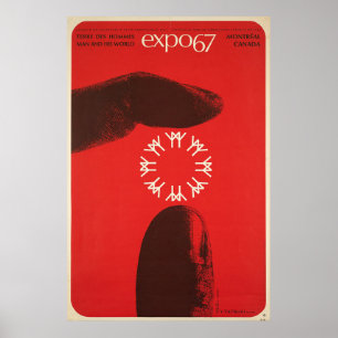 Vintage-Wandkunst Montreal Expo 67 Poster