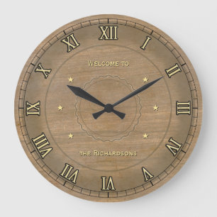 Vintage Wanduhr mit Ihrem Namen darauf