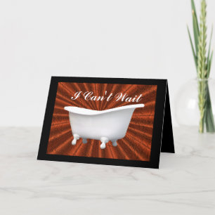 Vintage Wanne fertigen besonders an Karte