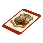 Vintage Wappen aus Kalifornien Magnet (Linke Seite)