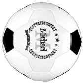 Vintage Wappen individuelle Name Monogramm Fußball (Gedreht)