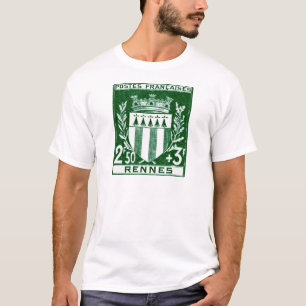 Vintage Wappen Rennes, Frankreich T-Shirt