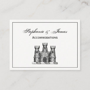 Vintage-Wappenschloss-Emblem-Wappen-Wappenschild Visitenkarte