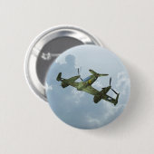 Vintage-Warbird-Flug Militärflugkunst Button (Vorne & Hinten)
