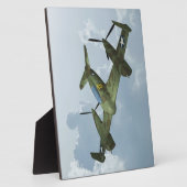 Vintage-Warbird-Flug Militärflugkunst Fotoplatte (Seite)