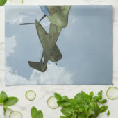 Vintage-Warbird-Flug Militärflugkunst Handtuch (Gefaltet)