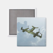 Vintage-Warbird-Flug Militärflugkunst Magnet (Vorderseite/Rückseite)