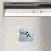 Vintage-Warbird-Flug Militärflugkunst Magnet (In Situ (Geschirrspüler))