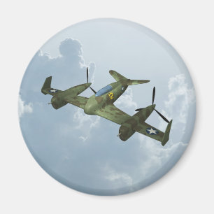 Vintage-Warbird-Flug Militärflugkunst Magnet